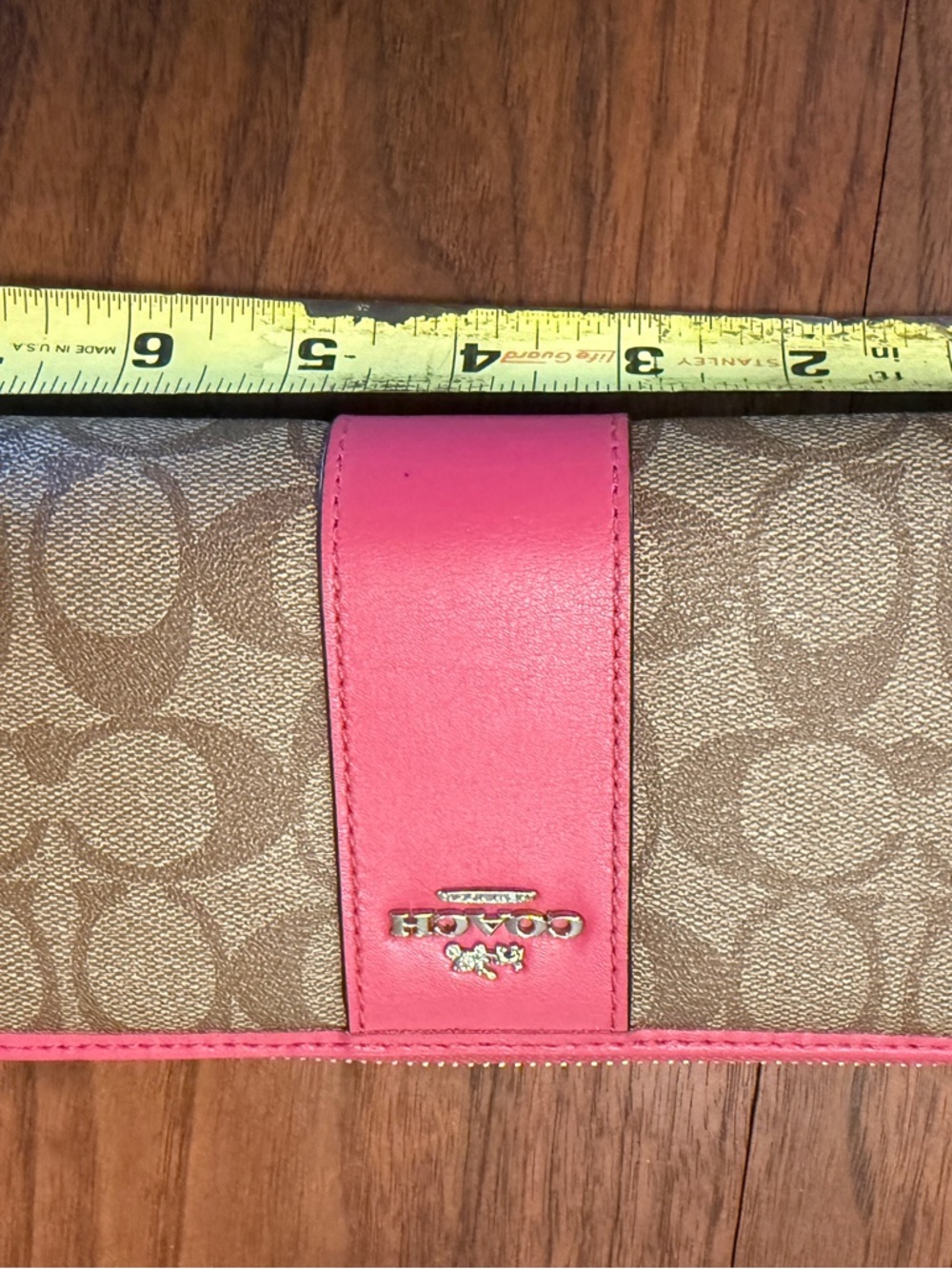 Coach Crossbody With Wallet Set of 2 with Pink Trim - Picture 16 of 16